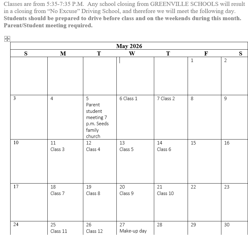 GREENVILLE VIRTUAL-MAY 2026 SEGMENT ONE