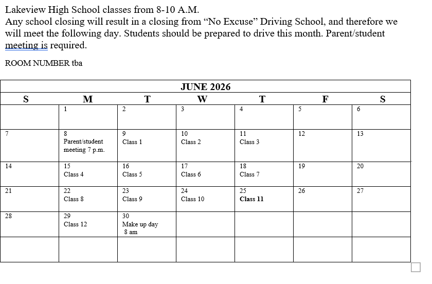 2026 Lakeview High School Segment One - JUNE Wildcat Discount